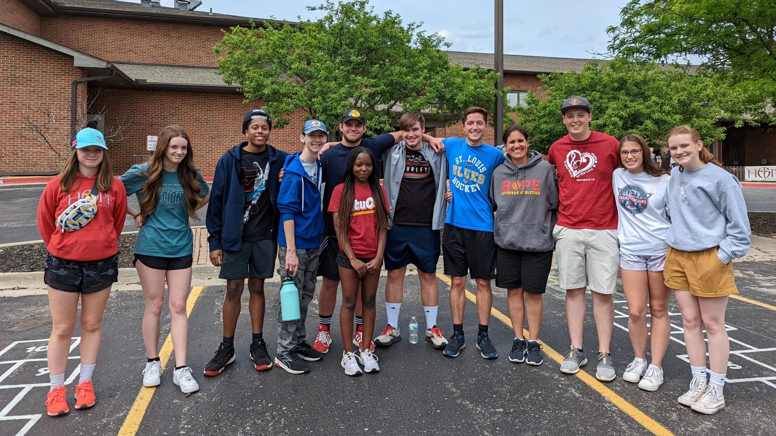 Photo of alumni who helped on Field Day 2022.